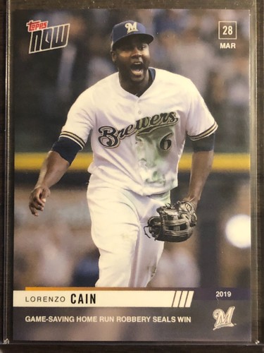 2019 Topps Now 14 Lorenzo Cain