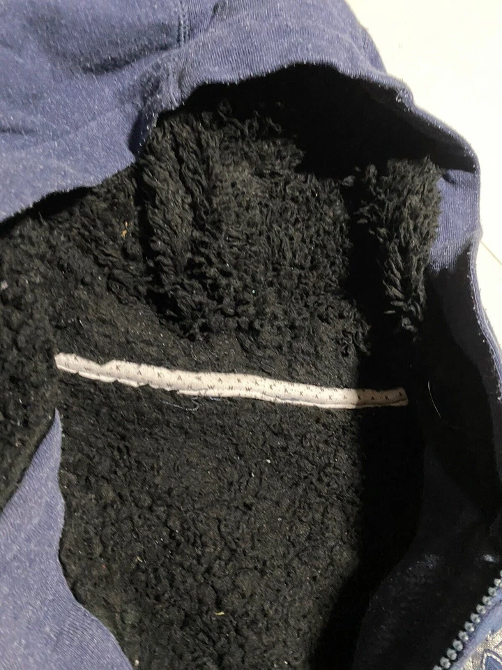 Sudadera con Capucha Y2K 2000s Tony Hawk Cyber Grunge Sherpa Forrada de Vellón con Cremallera Talla S AC7 Foto 4 de 4