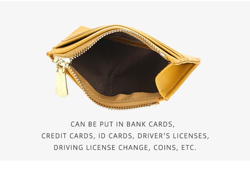 Womens Small Slim Credit Card Holder Mini Front Pocket Wallet Zipper Coin Purse - Picture 9 of 54