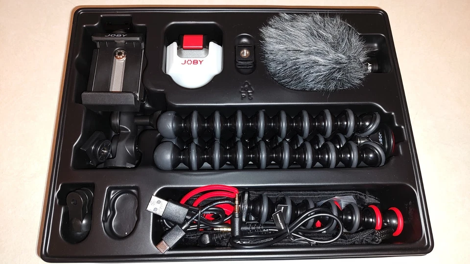 Kit de vlogging móvil GorillaPod (plataforma de teléfono inteligente, micrófono móvil Wavo, Beamo Mini) Foto 3 de 4