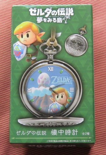 Nintendo Legend of Zelda Links Awakening Dream Island Pocket Watch Taito w/ Box - Picture 2 of 7