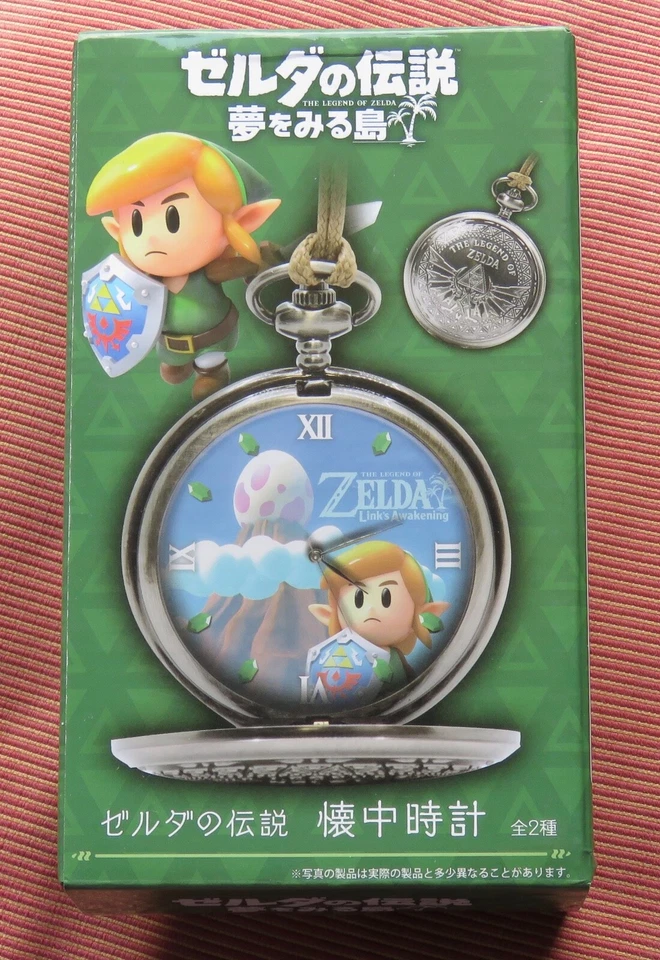 Nintendo Legend of Zelda Links Awakening Dream Island Pocket Watch Taito w/ Box - Image 2 of 4