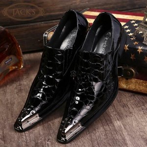 Men Slip On Pointed Toe Dress Wedding Party Metal Rivets Leather Formal Shoes SZ Men Slip On Pointed Toe Dress Wedding Party Metal Rivets Leather Formal Shoes SZ