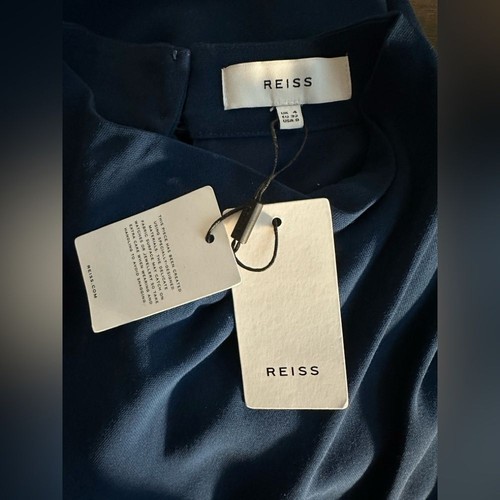 Abito donna Reiss Lola con cintura e cravatta laterale scollo alto taglia 0 *DIFETTO* - Foto 7 di 8
