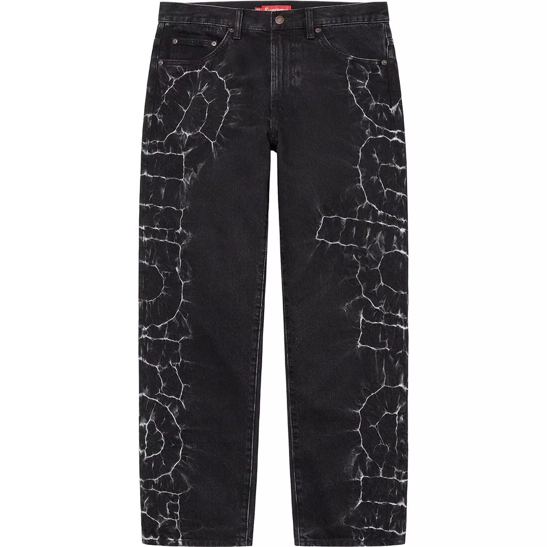 Supreme 23SS SHIBORI LOOSE FIT JEAN noir 32