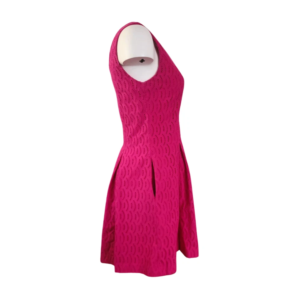 Vestido Lord & Taylor sin mangas cuello en V hasta la rodilla talla 4P Foto 3 de 4