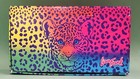 Vintage 1990 Lisa Frank Cheetah Rainbow Print Stationary Pencil Box 8"