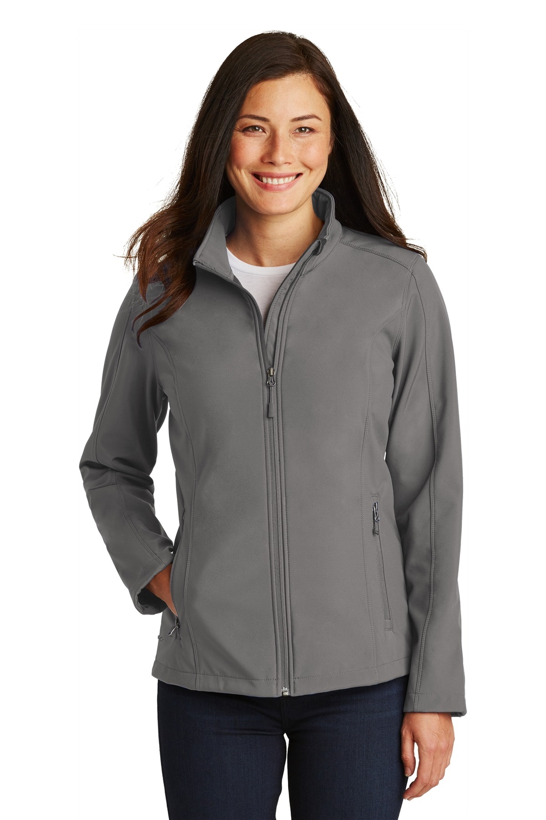 Port Authority L317 Womens Long Sleeve Full Zip Core Soft Sh