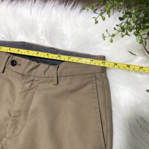 Crosby & Howard 29x30 Mens Chino Pants Beige Stretch Flat Front Pockets - Picture 9 of 12