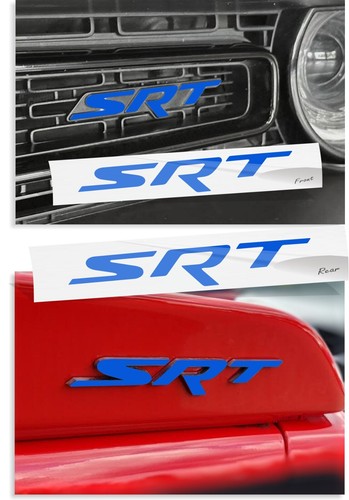 SRT Emblem Overlay Decals (Grille & Trunk) - 2015-2018 Dodge Challenger SRT 392 - Picture 23 of 75