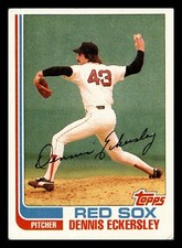 Dennis Eckersley 1982 Topps #490 HOF Boston Red Sox EX-MINT