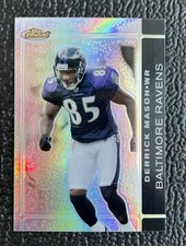 🔥DERRICK MASON 2007 TOPPS FINEST BLACK REFRACTOR #'D /99!🔥RAVENS! TITANS!