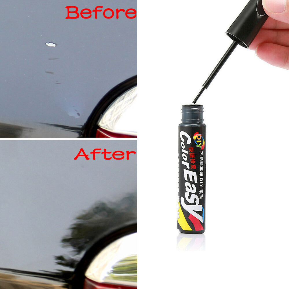 Car Body Touch Up Pen Scratch Remover Black Paint Repair Pen Trim Accessories