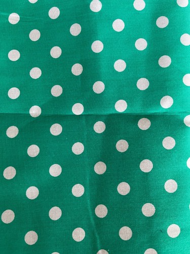 Polka Dot Print Polycotton Fabric Cotton Polyester 1 Yard x 60” Any Color - Picture 8 of 35