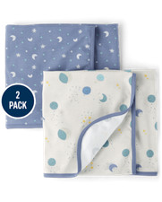 2-Pack Muslin Swaddle Blankets Baby Swaddle Blanket boys