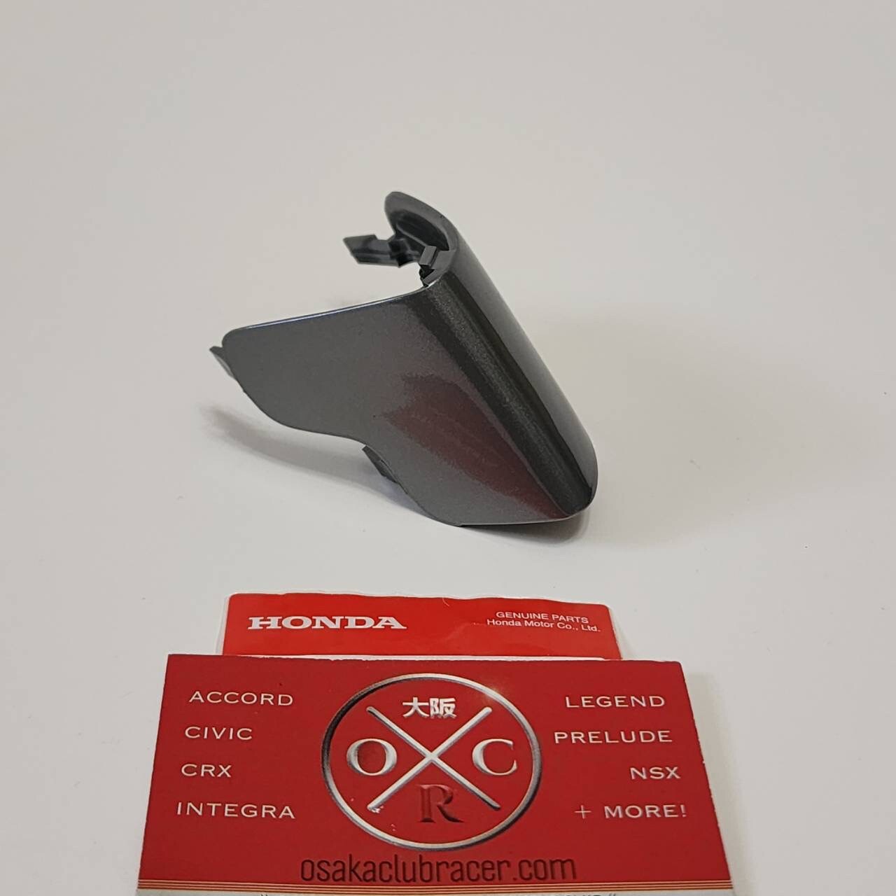 Genuine OEM 91-01 Acura NSX Front Bumper Tow Hook Cover Cap Kaiser Silver Honda