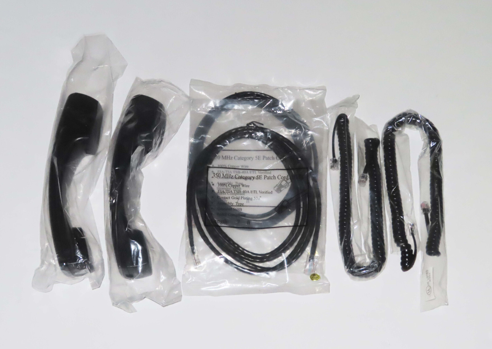 VVXSeries IP Phone Accessories Handsets, Coiled Cords