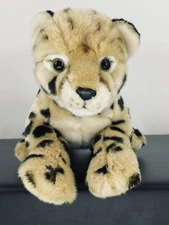 FAO Swartz  CHEETAH LEOPARD BABY CUB Plush Animal 18" Nose to end of Tail CLEAN
