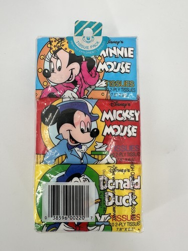 TEJIDOS FACIALES PARA NIÑOS DISNEY DE COLECCIÓN 12 NUEVOS PAQUETES MINNIE, MICKEY, DONALD - Imagen 3 de 6