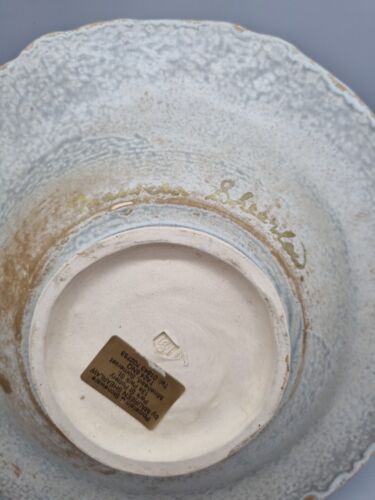 A Maureen Shearlaw Studio Pottery Large Bowl With Relief Decoration, Signed. - Picture 6 of 12