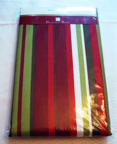 EDISON HOLIDAY STRIPE Christmas Tablecloth any size $24.99 shipped NIP - Picture 2 of 3