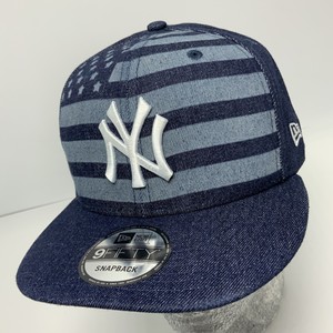 New Era Cap Mlb Ny Yankees Azul Bandeira Americana 9 Fifty Snapback Chapéu  | eBay