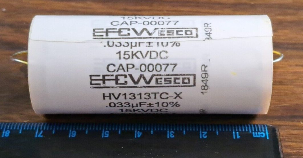 1 piece EFC Wesco HV1313TC-X Capacitor .033μF ± 10% 15KVDC