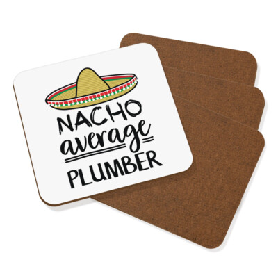 Nacho Durchschnittlich Klempner Untersetzer Getränke Matte 4er Set Bester Favorit Lustig Genial