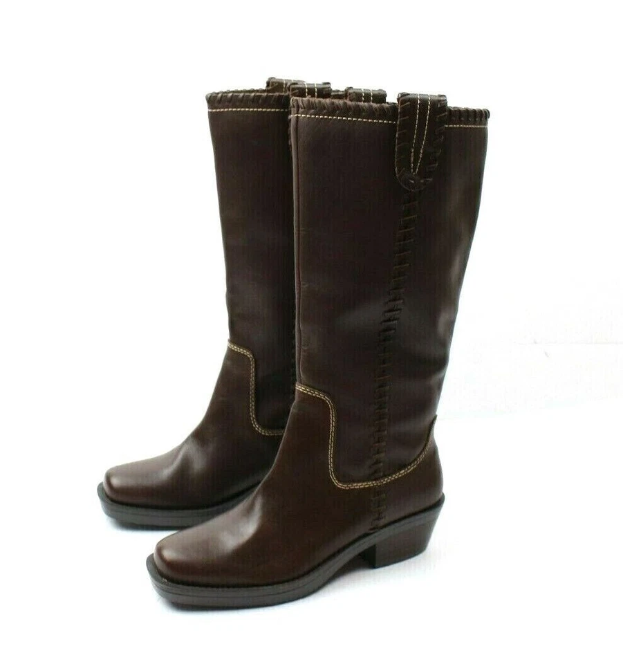 Botas de cuero marrón para mujer Yellow Box Brooke talla 5,5 Foto 2 de 4