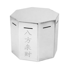 Spardose aus Edelstahl, großes Fassungsvermögen, ideales Geburtstagsgeschenk,