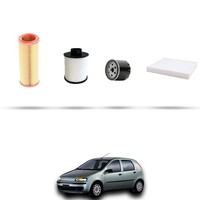 Hoffcar Wartungsset - 4 Filter FüR Fiat Punto Ii 1.9 Jtd 74KW Ab 2003