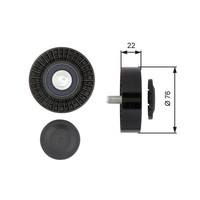 Umlenk /FüHrungsrolle Keilrippenriemen Gates T36389 Drivealign™ FüR Hyundai Kia