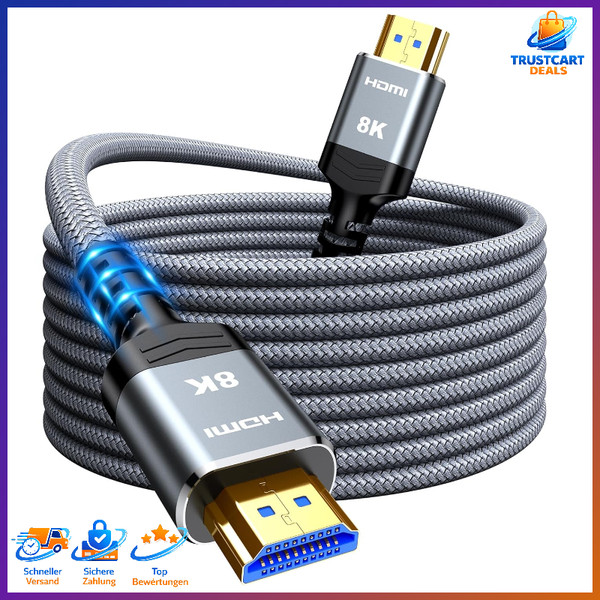 Hdmi Kabel 15M 8K 48Gbps Highspeed 8K@60Hz 4K@120Hz Earc HDR10 3D SchutzhüLle-image