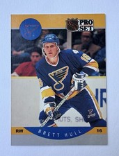 1990 Pro Set Brett Hull 263 St Louis Blues Hockey Preowned