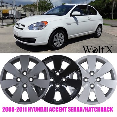 Set Of 4 14'' Wheel Covers HubCaps for 2008-2011 HYUNDAI ACCENT SEDAN /HATCHBACK
