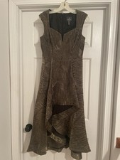 Adrianna Papell Dress Size 4 Gold