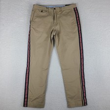 Polo Ralph Lauren Pants Mens 32x30 Beige Tan Stretch Straight Fit Chino Twill