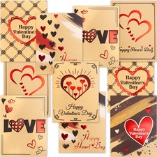 WorldBazaar Valentines Cards with Envelopes Bulk 24 Pack Blank Valentines Day...