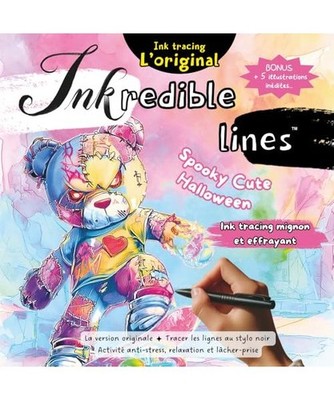 Inkredible Lines Spooky Cute Halloween - Ink tracing mignon et effrayant: La ver