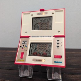 Nintendo Game Watch Mickey Donald Handheld Boxed Manual Rare Retro