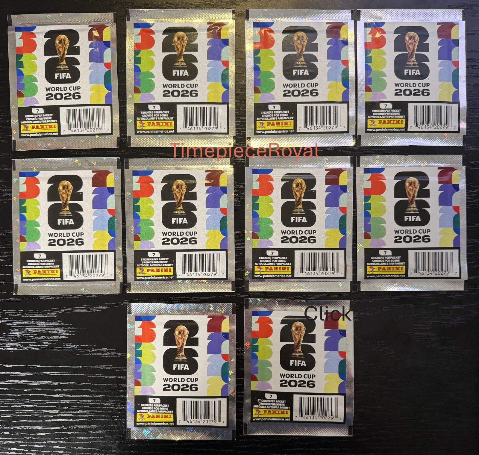 10x FIFA World Cup 2026 PANINI Stickers Packs - 10 packets Official US Version