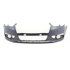 Fits Audi A3 2012-2016 Front Bumper W/Headlight Washer Holes Primed Not S-Line