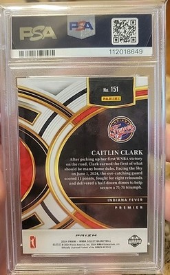 2024 Panini Select WNBA - Premier Level Caitlin Clark #151
