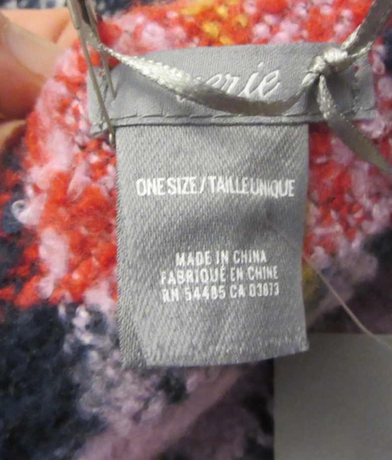 AERIE 毛毯围巾 100% 聚酯纤维 32X70 英寸未使用 带标签 — 第 4/4 张图片