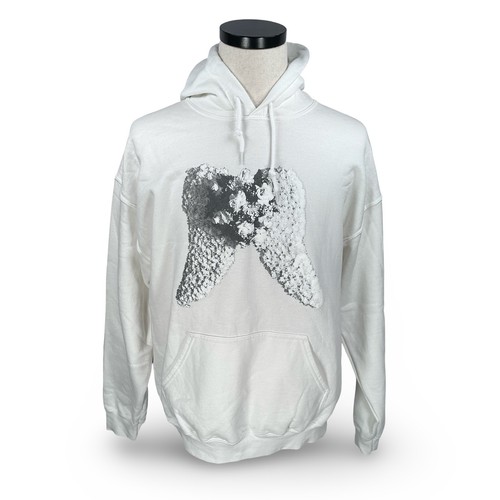 Depeche Mode Memento Mori Tour Hoodie White Puff Print Graphic Mens Large L