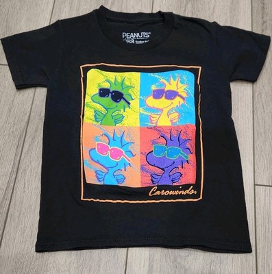 Peanuts Woodstock Carowinds Kids XS Graphic Tshirt 100% Cotton Summer Vibes