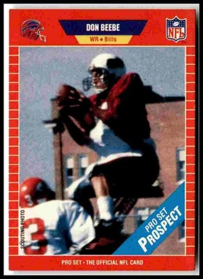 1989 Pro Set #516 Don Beebe Rookie Card RC