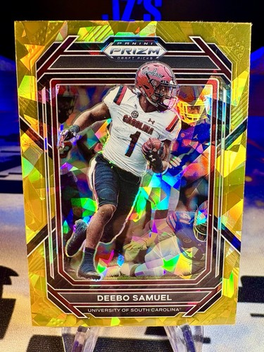 2023 Deebo Samuel Panini Prizm Draft Picks Gold Cracked Ice #27 South Carolina - Picture 1 of 2