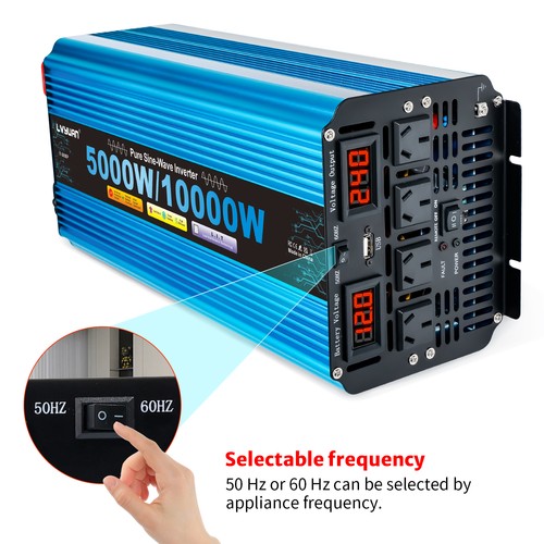 Pure Sine Wave 5000W 10000W Power Inverter 12V to 240V 4AC USB Remote Control AU - Picture 10 of 12
