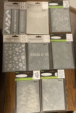 Lot of 8 New Darice Embossing Folders